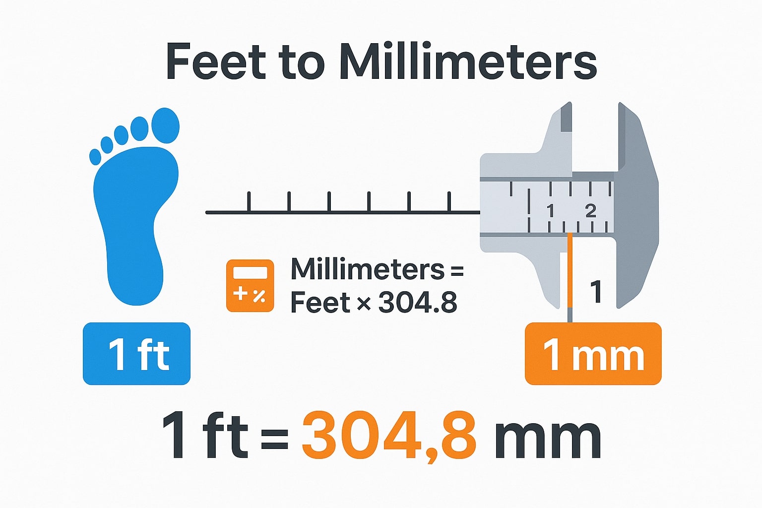 Konversi Kaki ke Milimeter 1