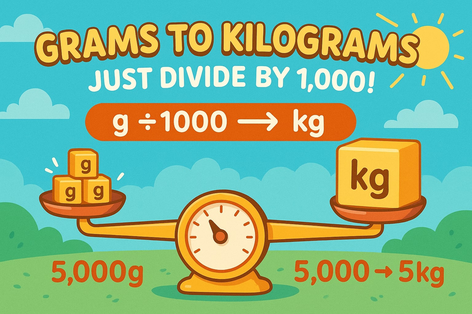 Gram ke Kilogram