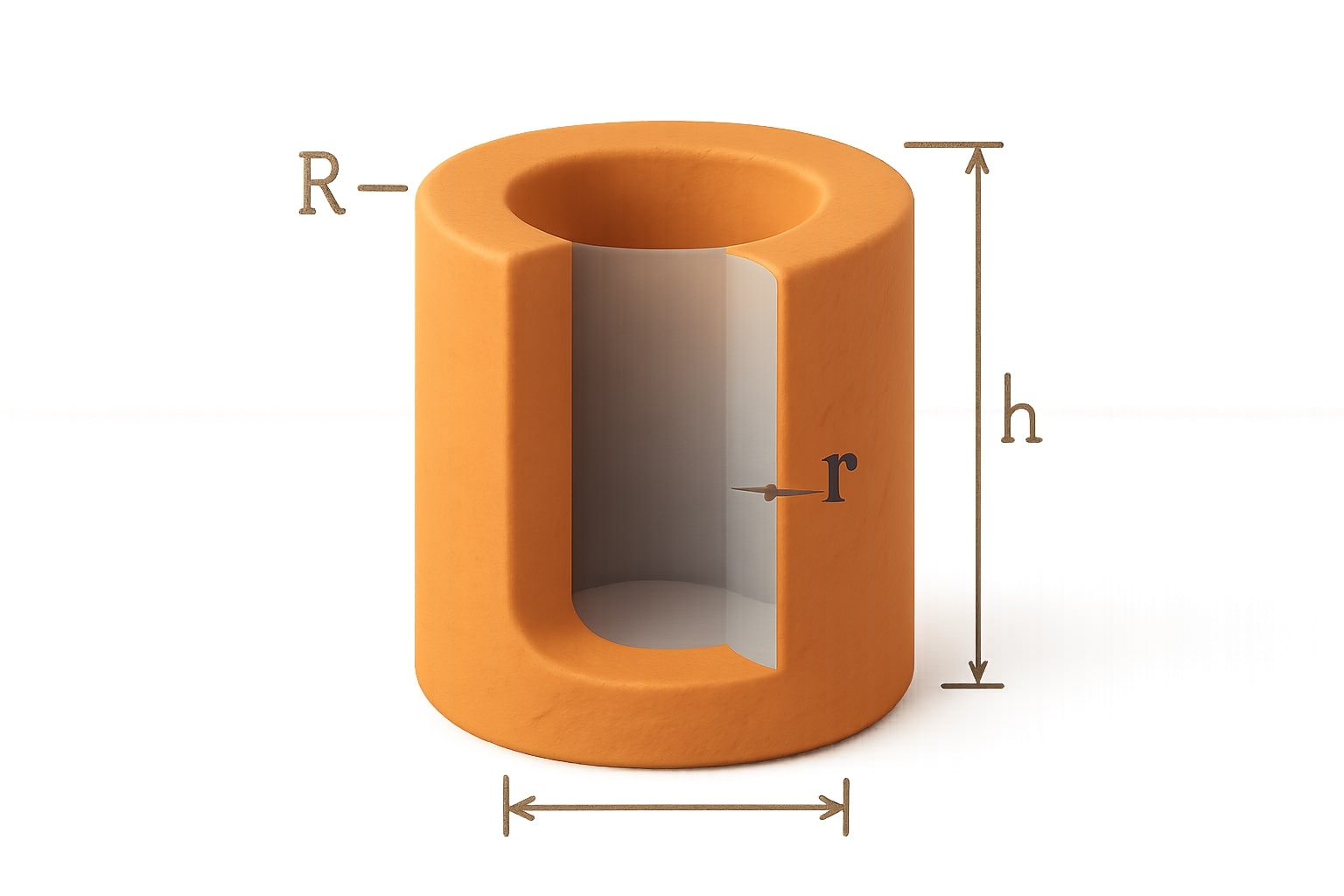 Kalkulator Volume Silinder Berongga