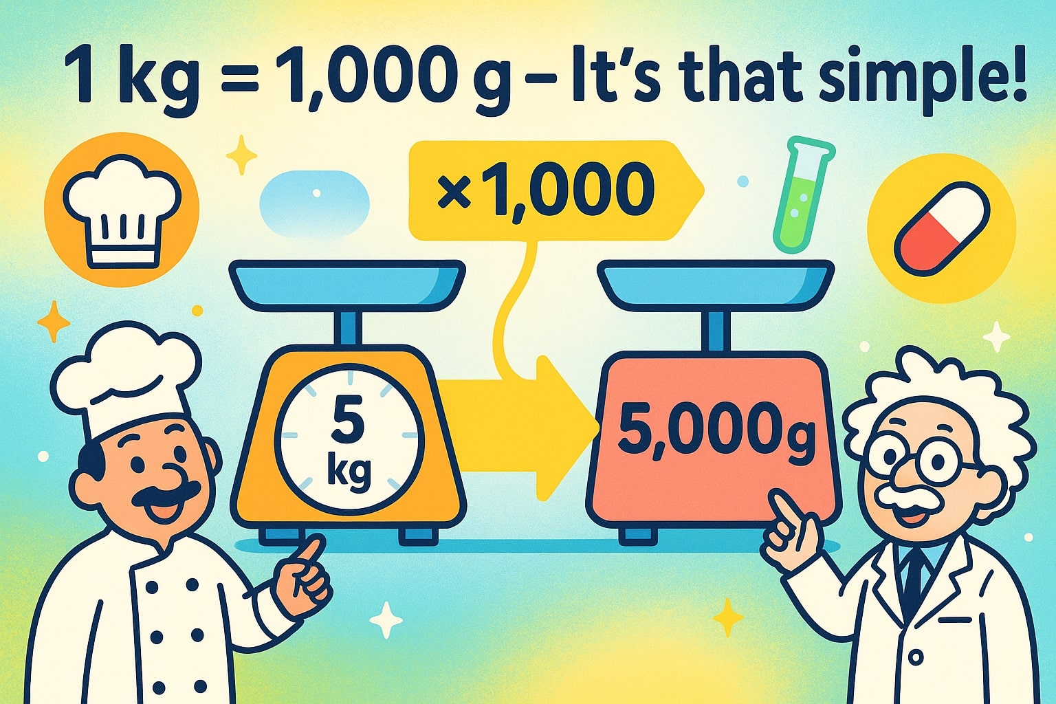 Konverter Kilogram ke Gram
