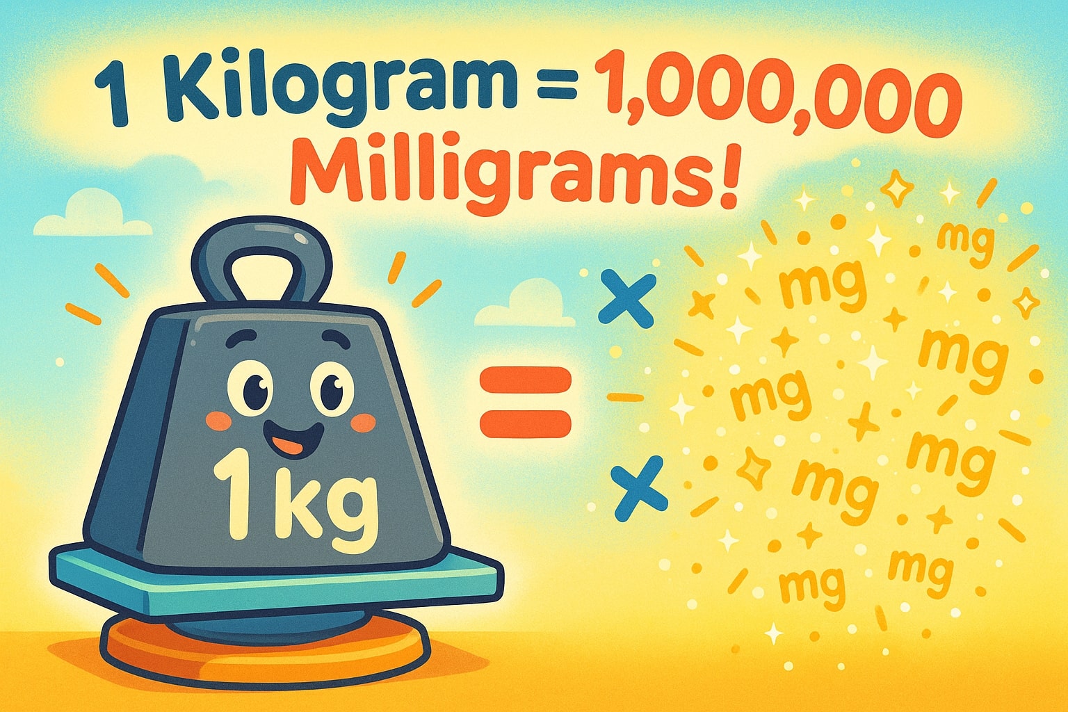 Konverter Kilogram ke Miligram