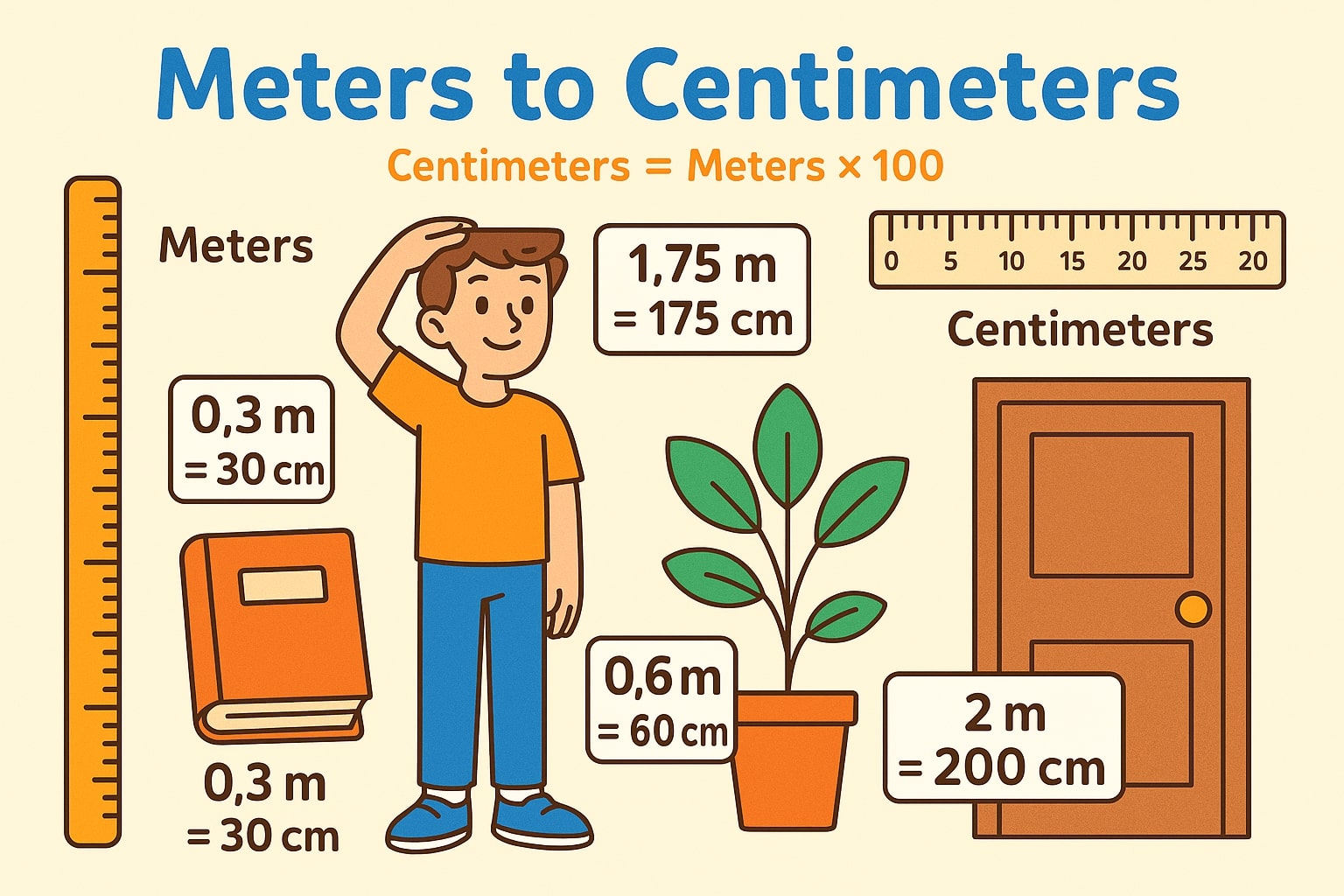 Meter ke Sentimeter 1