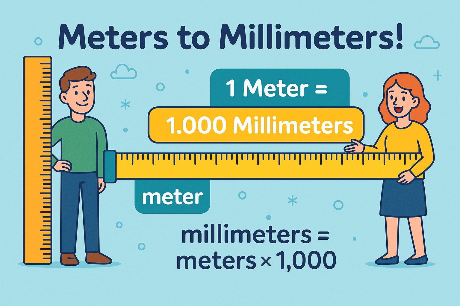 Meter ke Milimeter 1