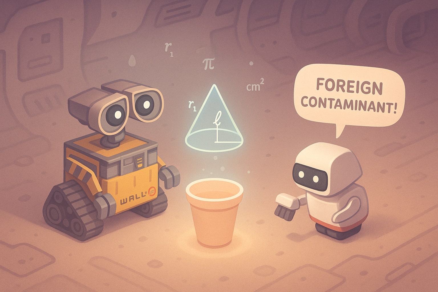 Menunjukkan cara kerja kalkulator luas permukaan frustum kerucut dengan bidang input dan hasil instan yang membantu pengguna menyelesaikan masalah dengan mudah.