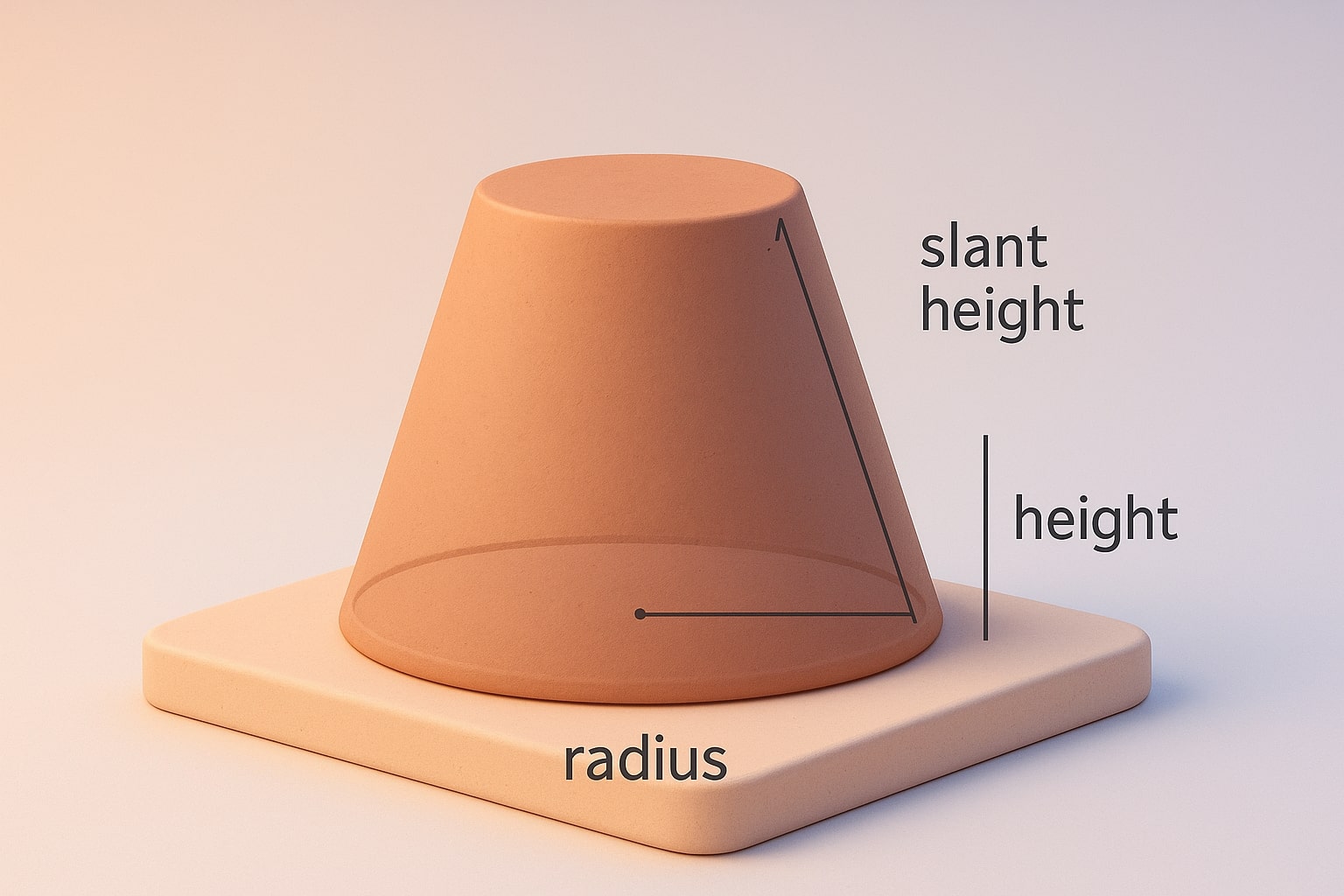 Kalkulator Volume Kerucut Terpotong