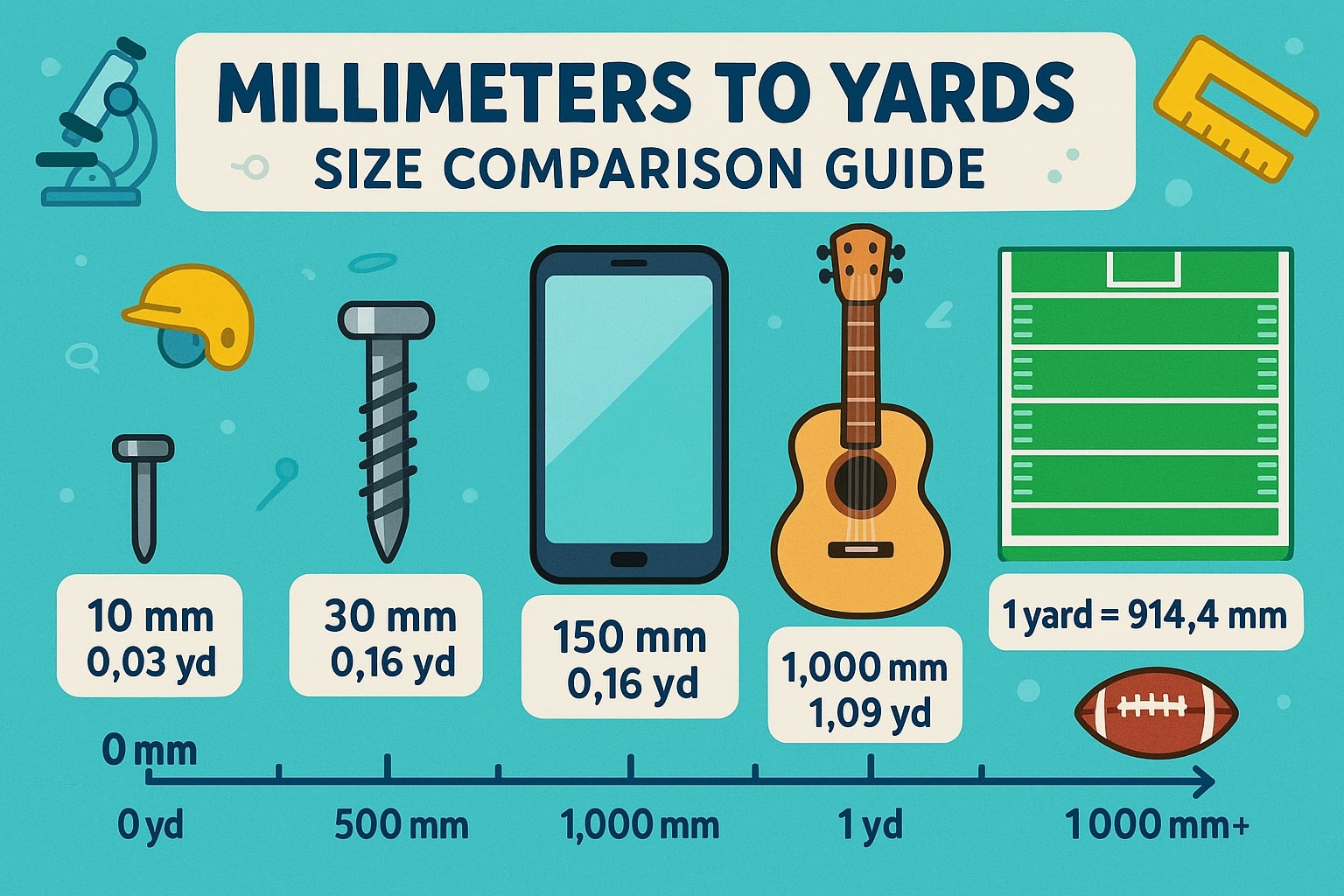 Yards ke Milimeter 2