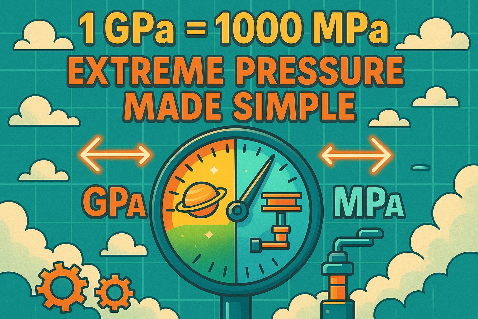 Konverter Gigapascal ke Megapascal