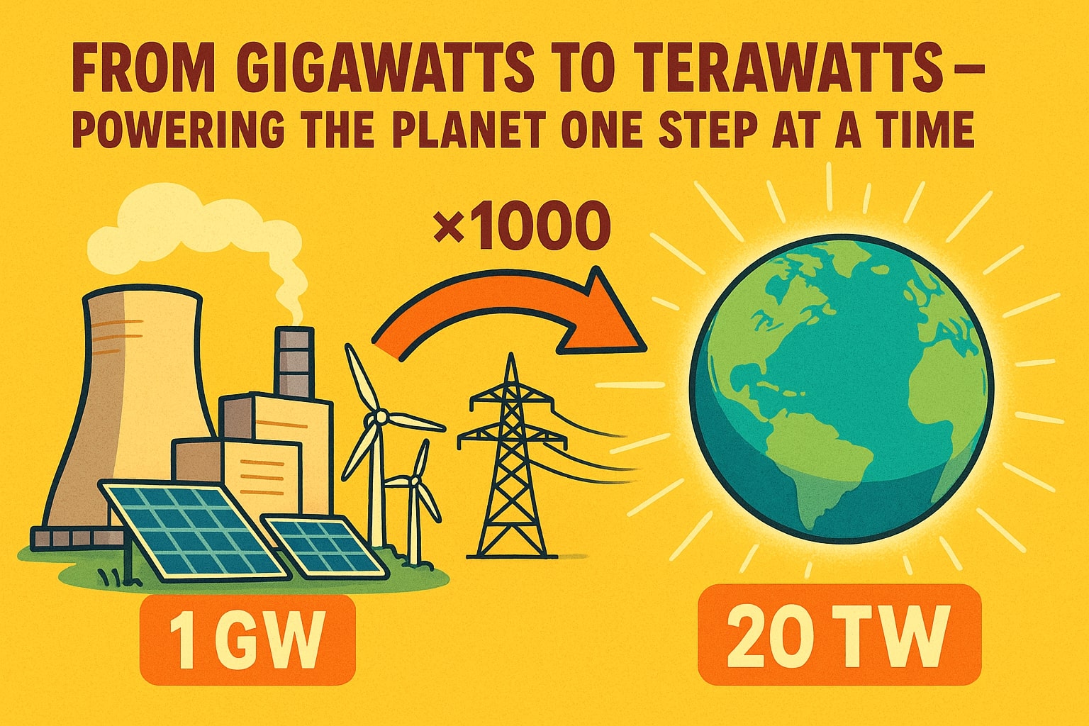 Konverter Gigawatt ke Terawatt