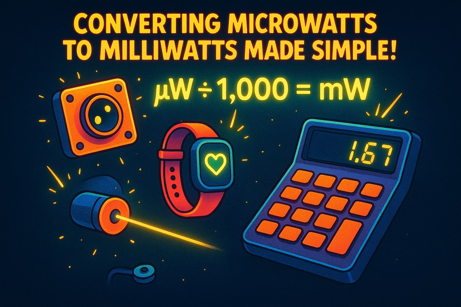 Konverter Microwatt ke Milliwatt