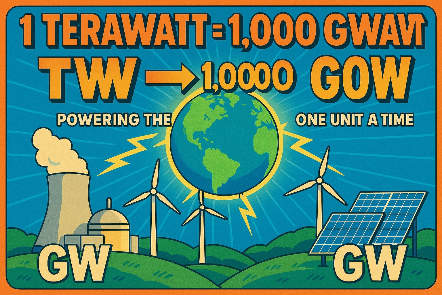 Konverter Terawatt ke Gigawatt