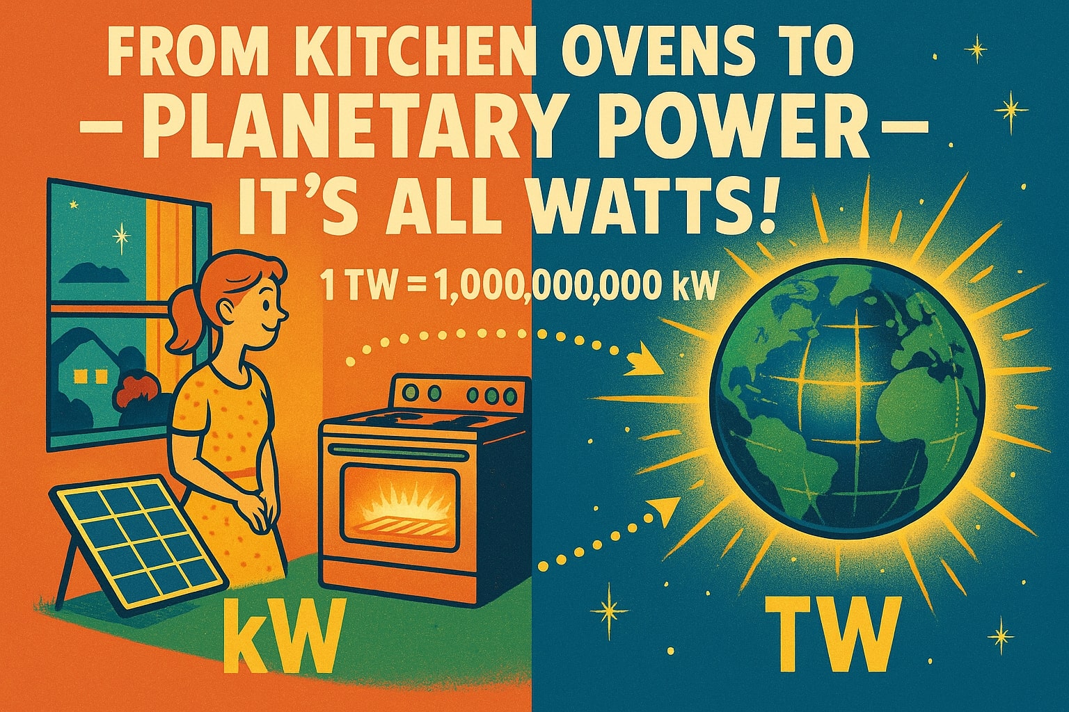 Konverter Terawatt ke Kilowatt