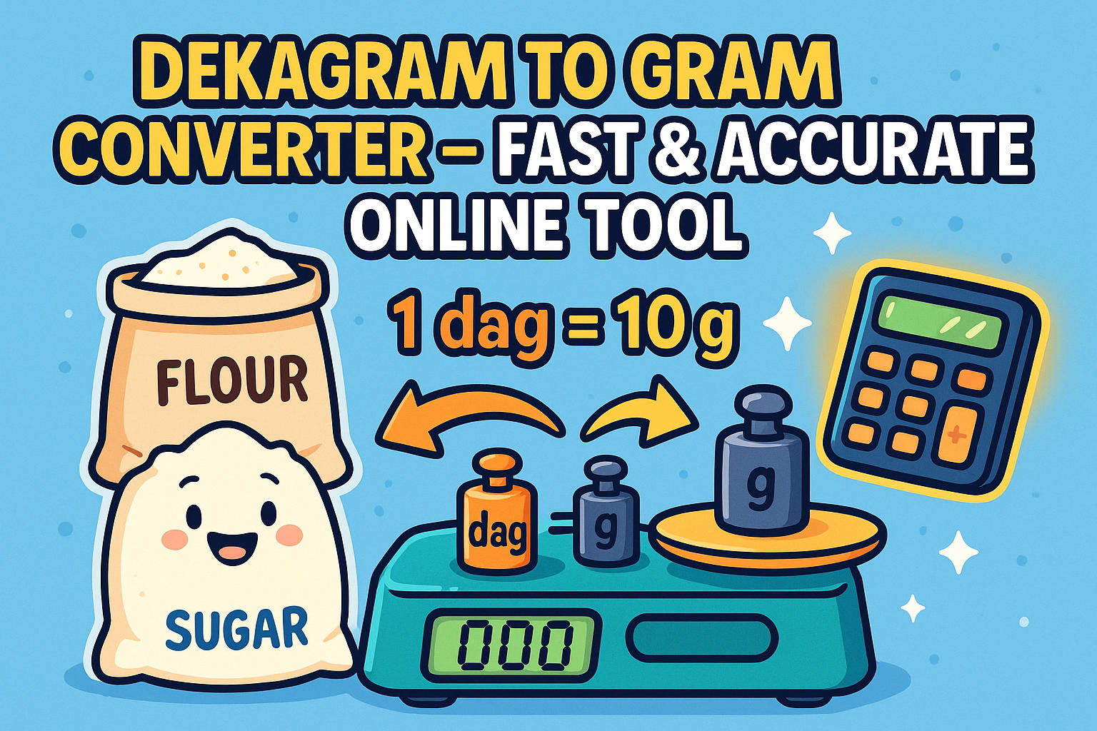 Konverter Dekagram ke Gram