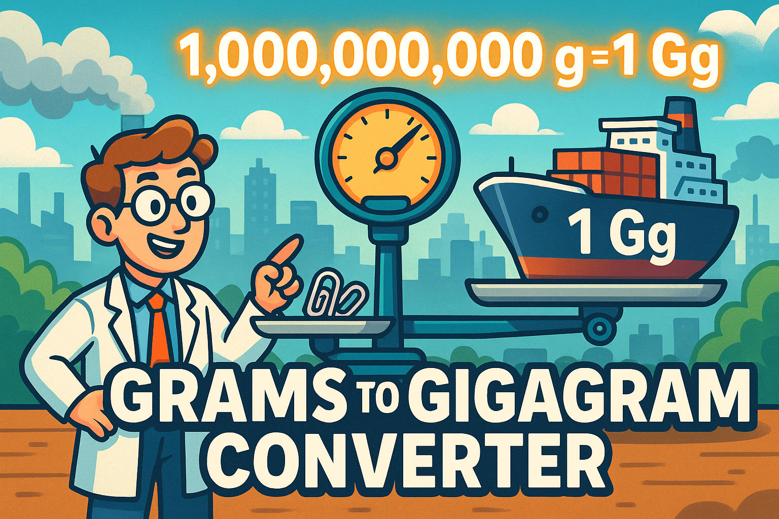 Konverter Gram ke Gigagram