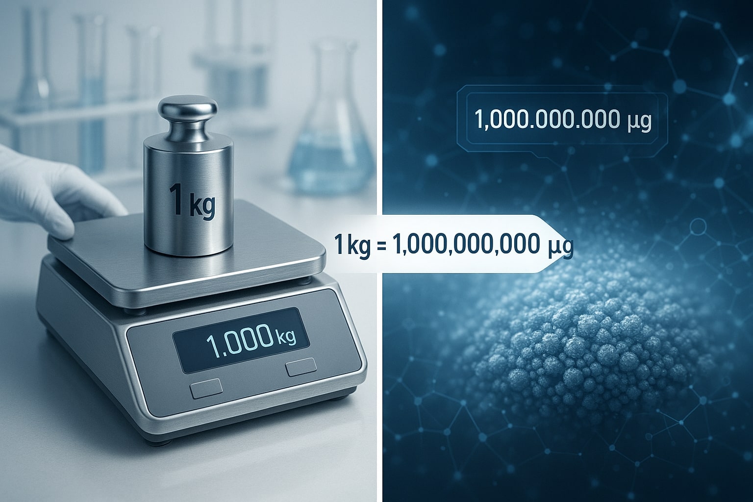 Pengonversi Kilogram ke Mikrogram