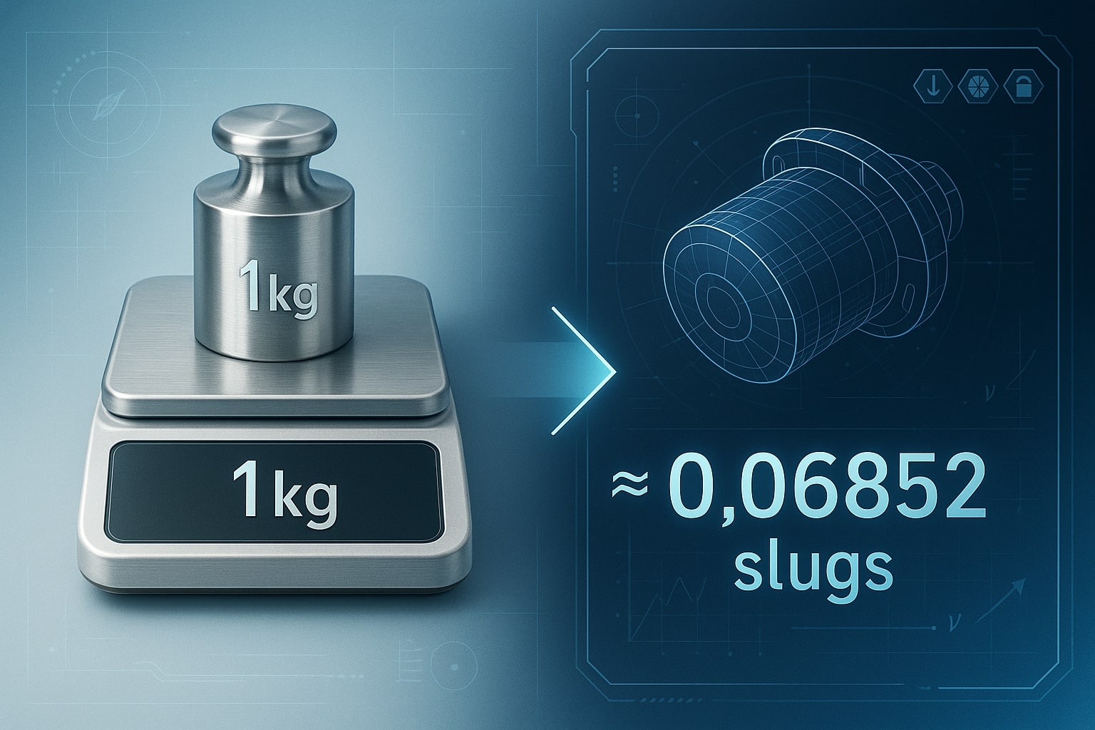 Konverter Kilogram ke Slug