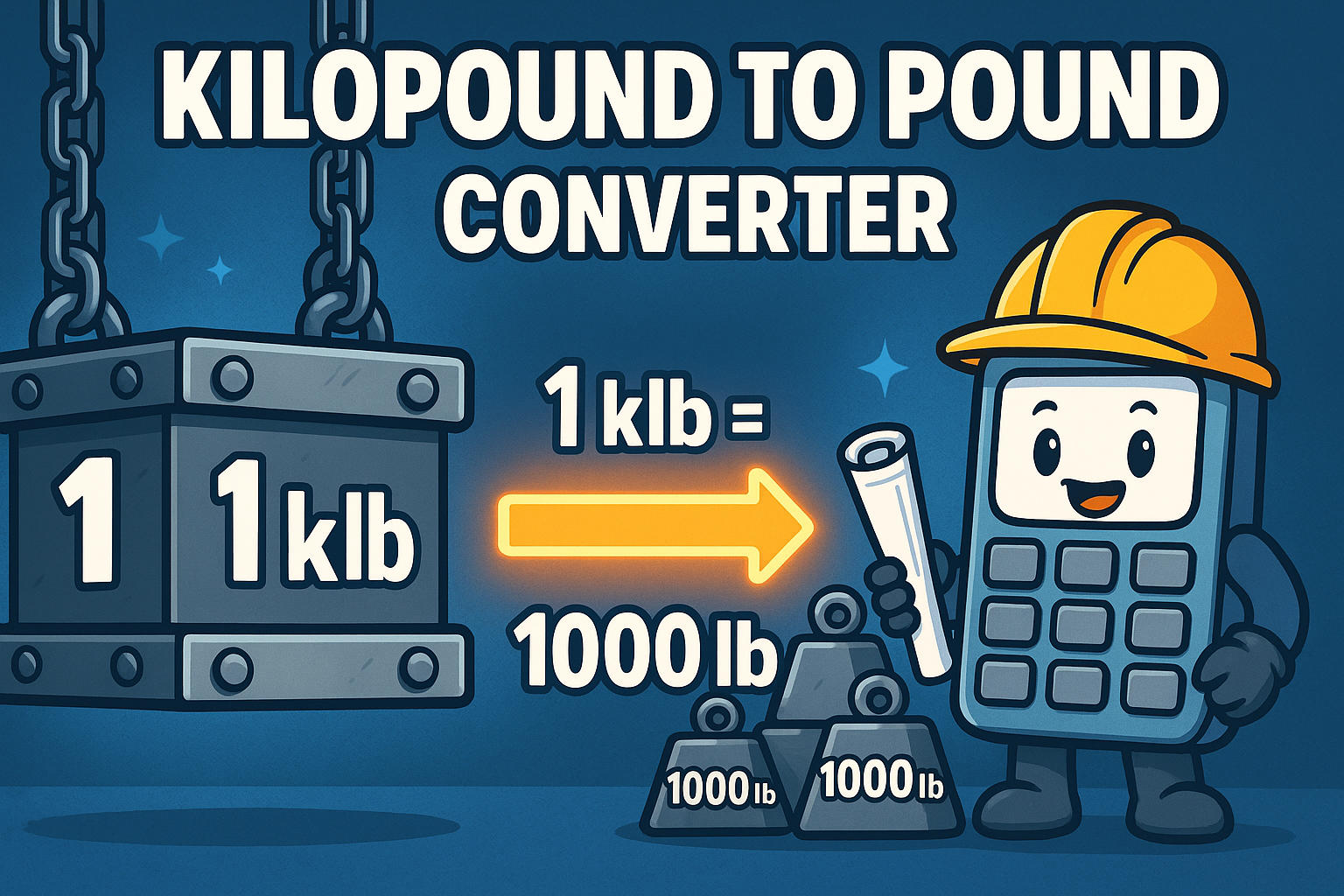 Konverter Kilopounds ke Pounds
