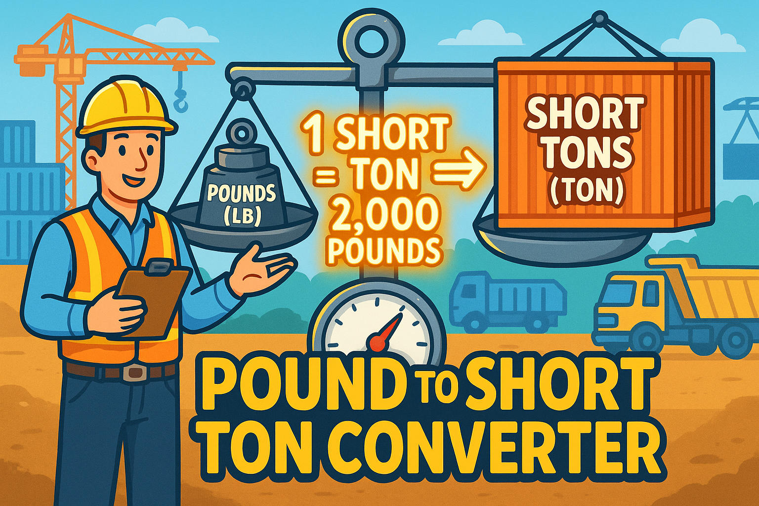 Konverter Pound ke Short Ton