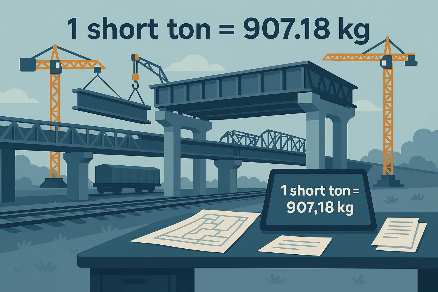 Short Tons to Kilograms Converter