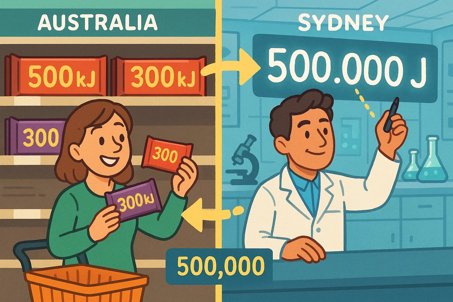 Konverter Kilojoules ke Joules