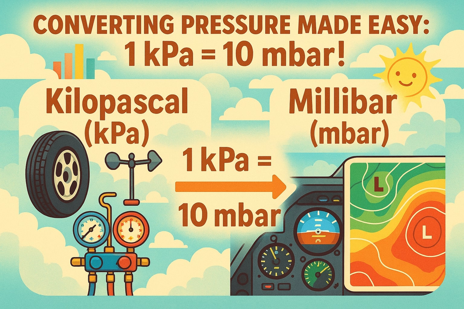 Konverter Kilopascal ke Millibar