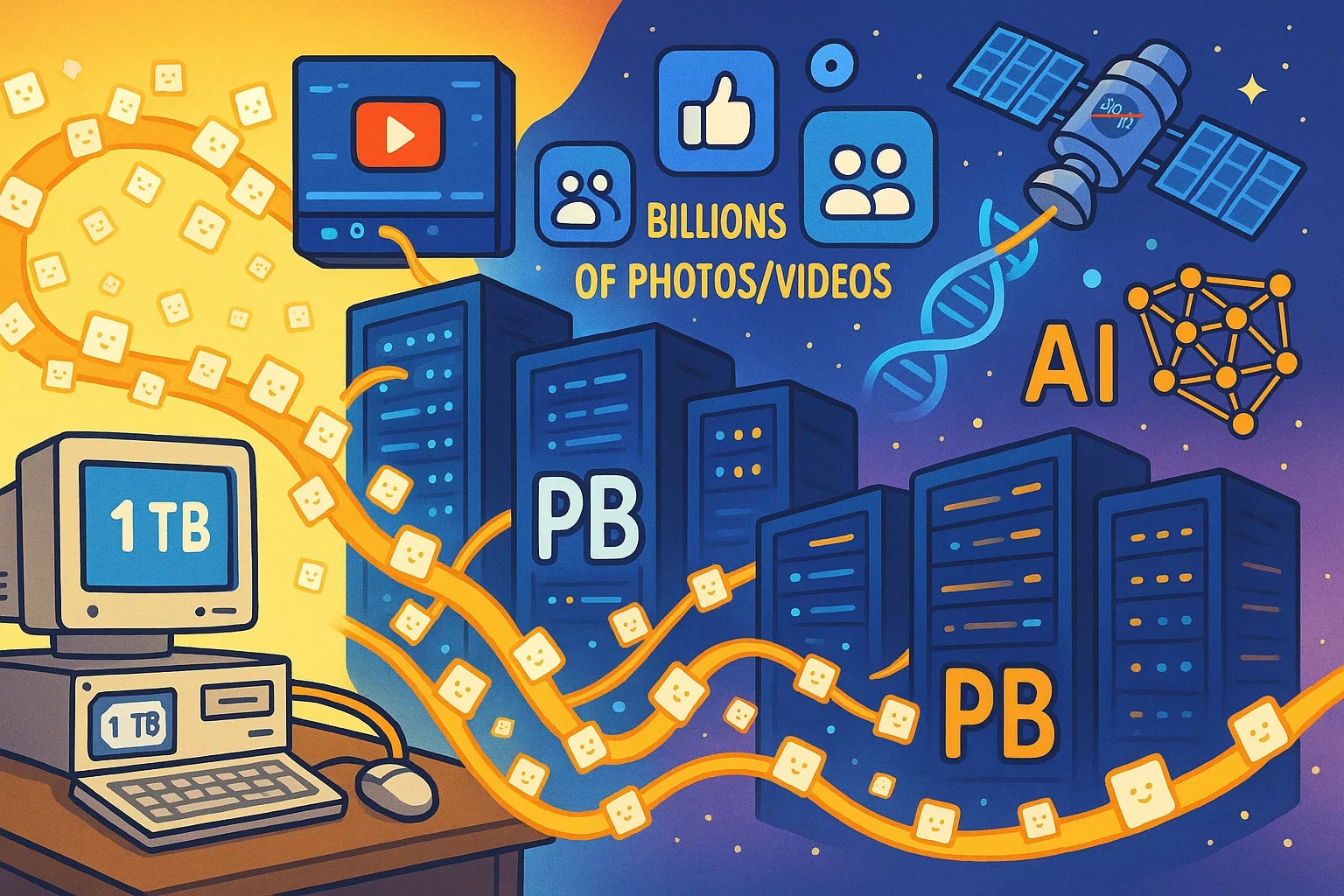Konverter Bytes ke Petabytes