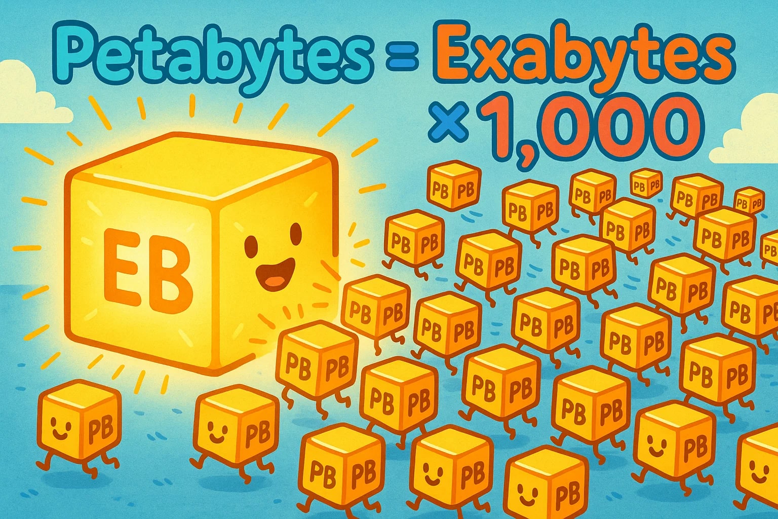 Konverter Exabyte ke Petabyte