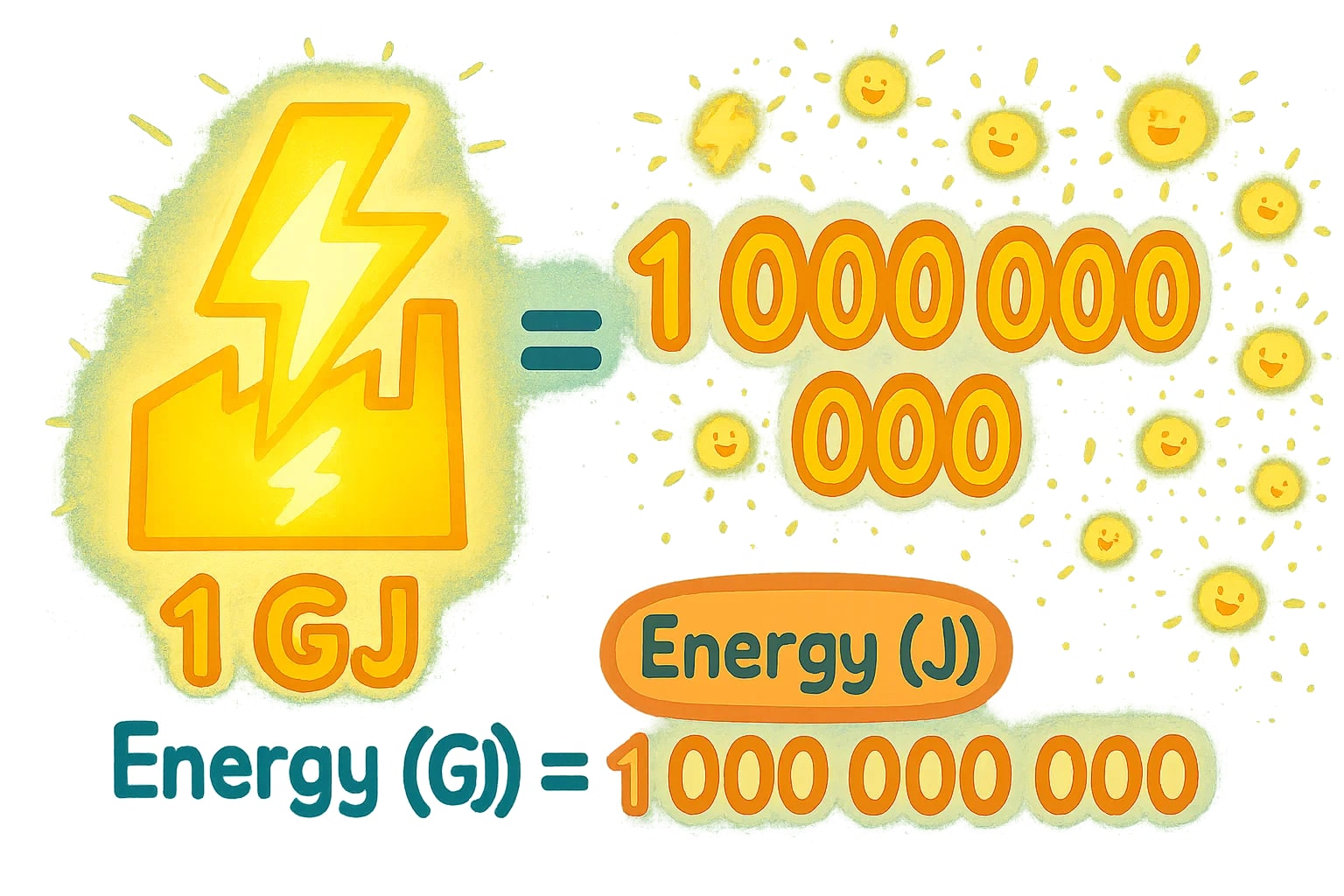 Pengonversi Gigajoule ke Joule