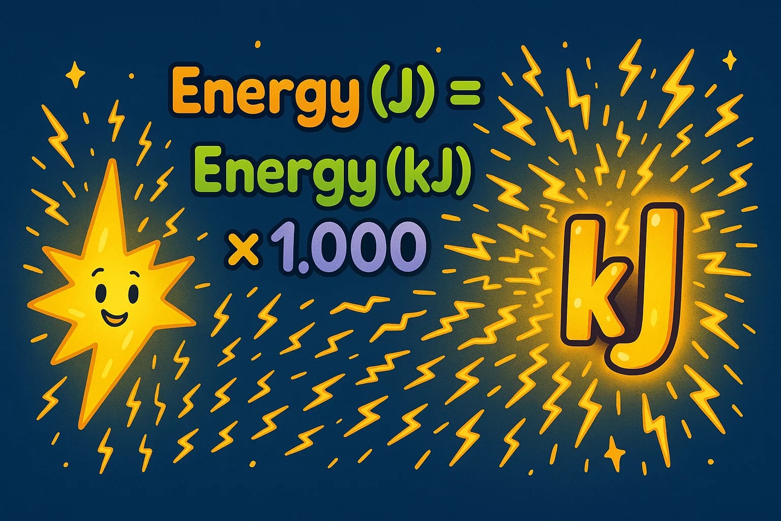 Konverter Joule ke Kilojoule