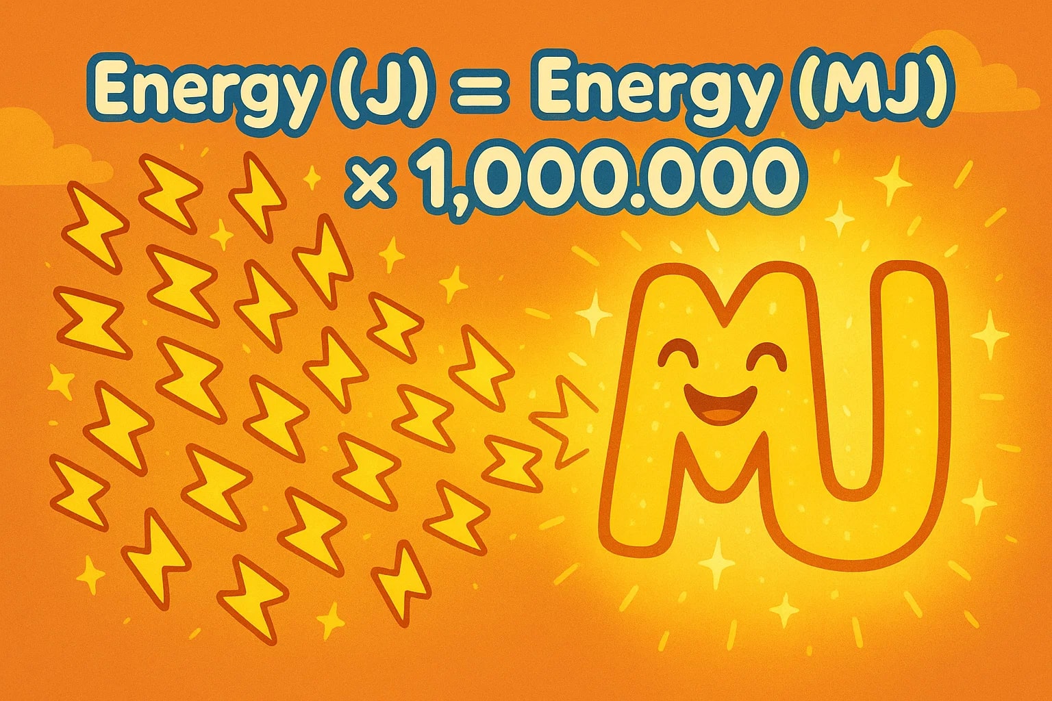 Konverter Joule ke Megajoule