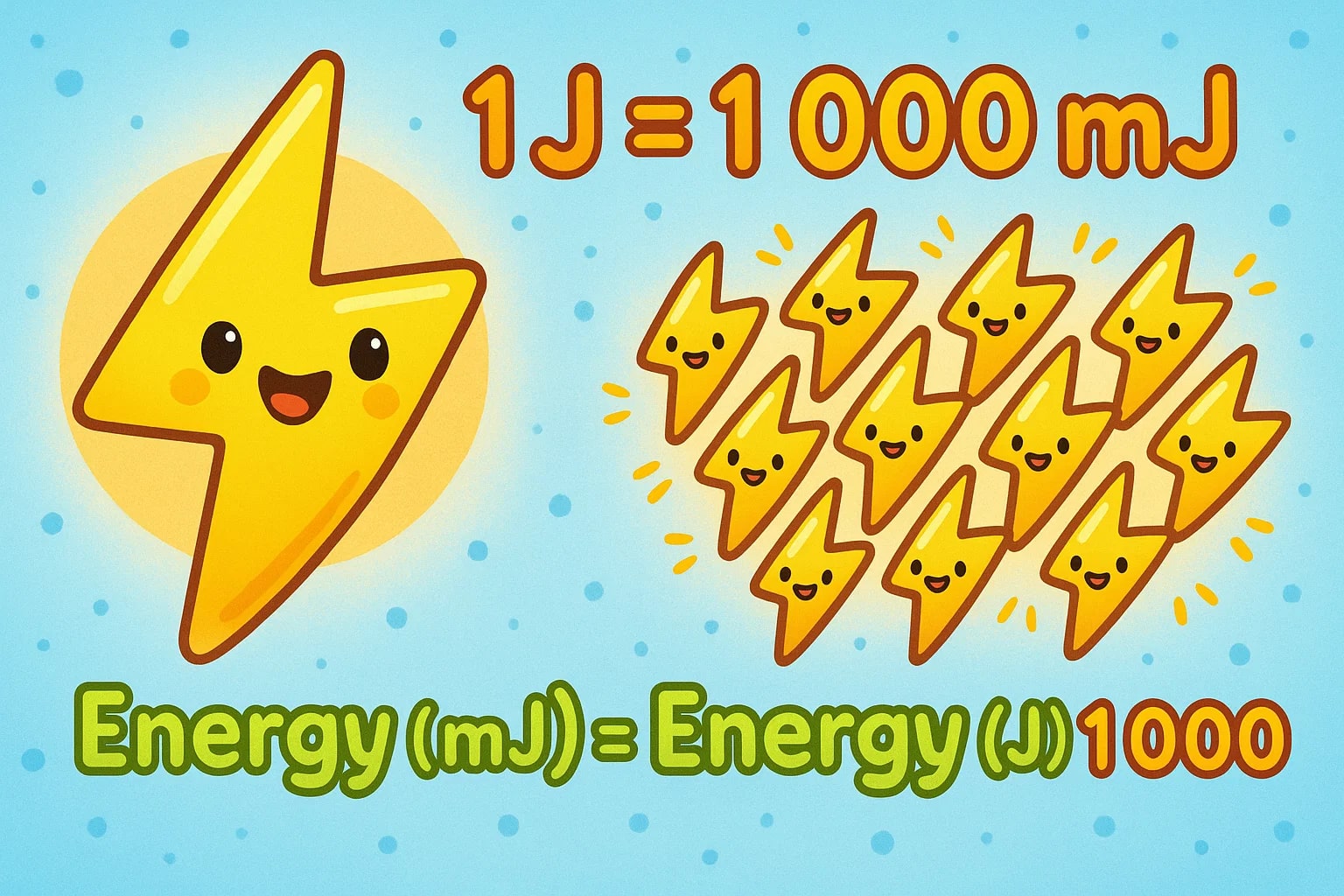 Konverter Joule ke Millijoule