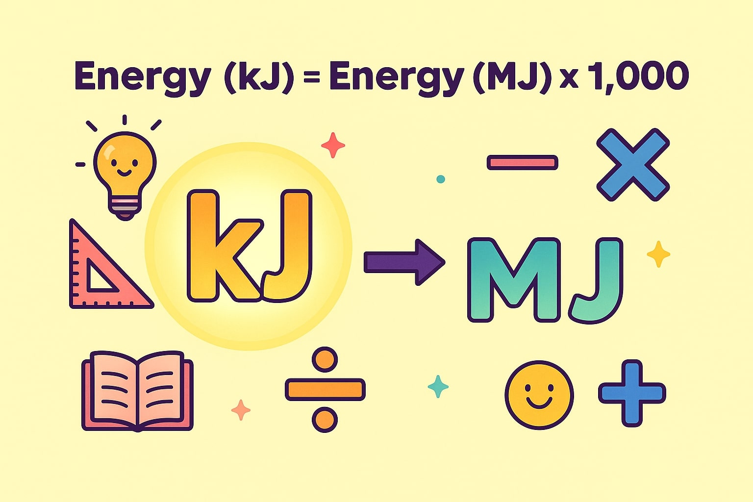Konverter Kilojoule ke Megajoule