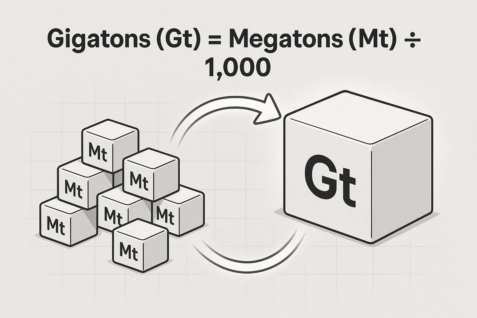 Konverter Megaton ke Gigaton