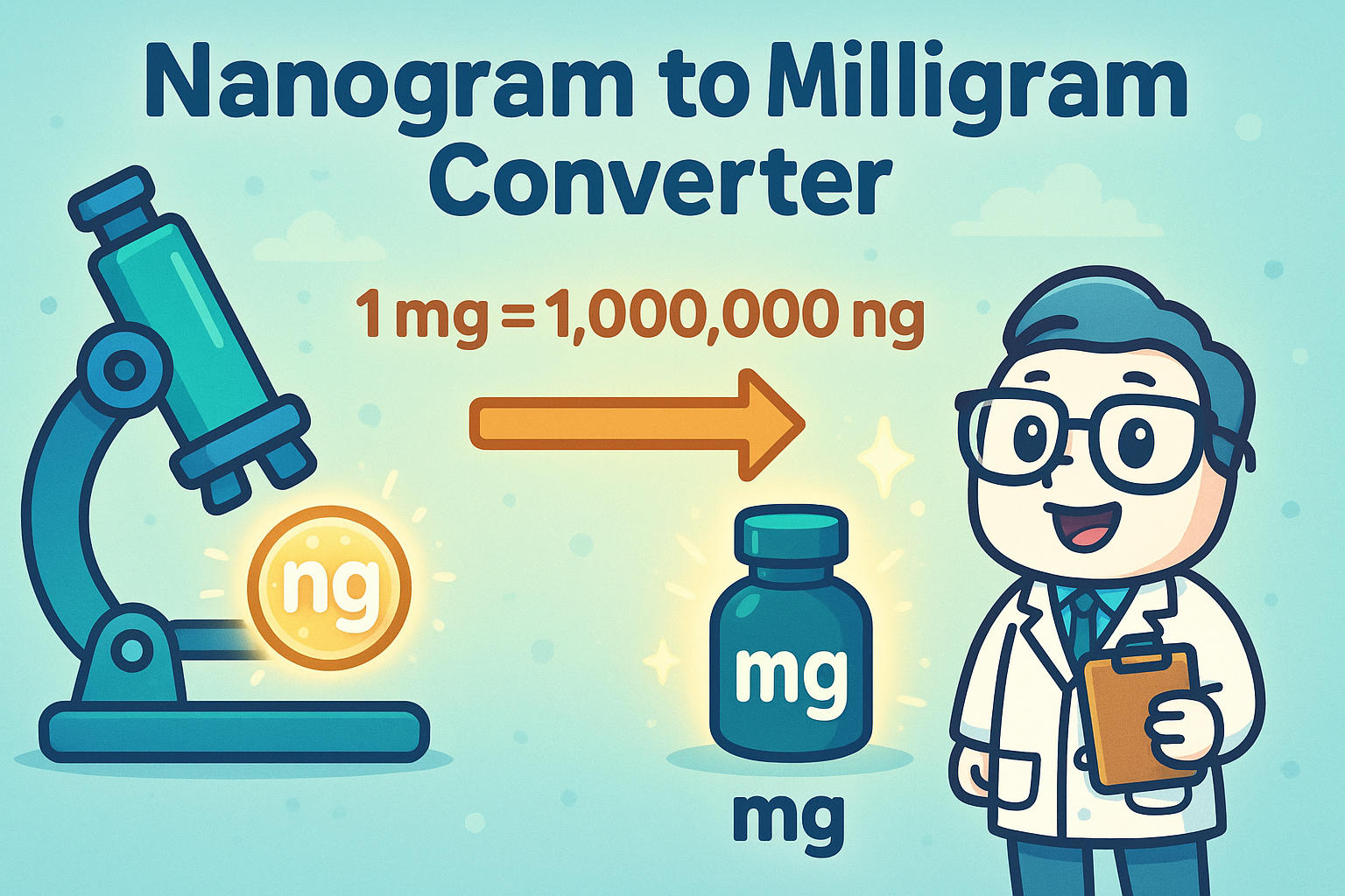 Konverter Nanogram ke Miligram