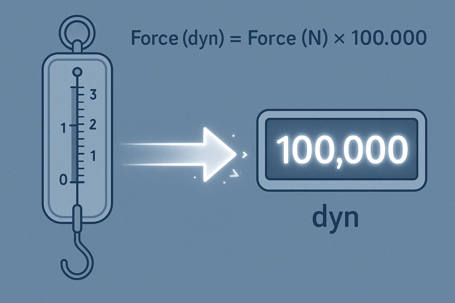 Konverter Newton ke Dyne