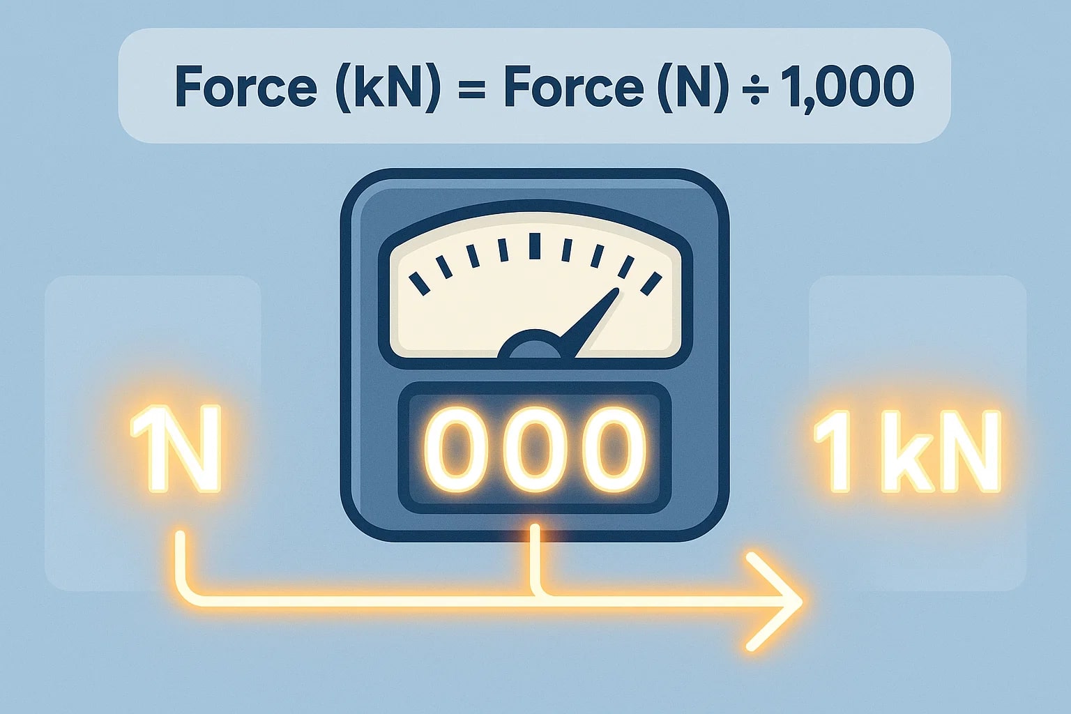 Konverter Newton ke Kilonewton