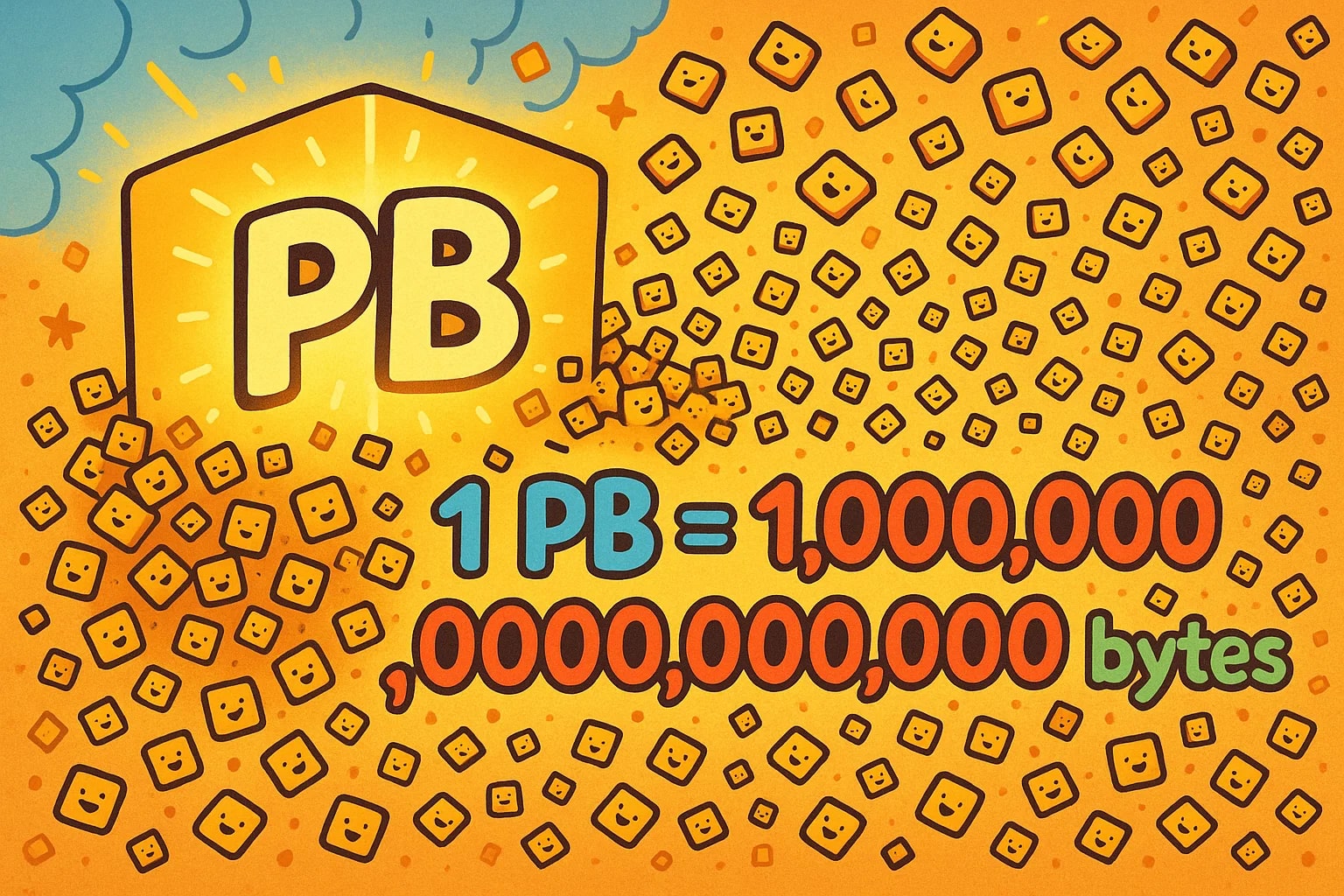 Konverter Petabyte ke Byte