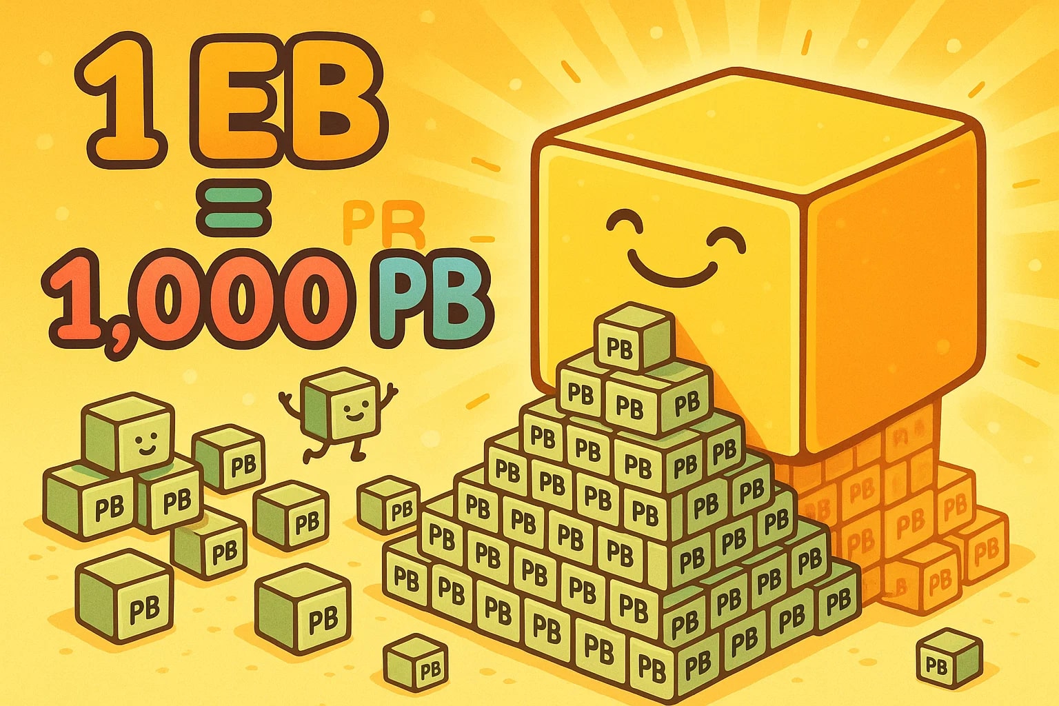 Konverter Petabyte ke Exabyte