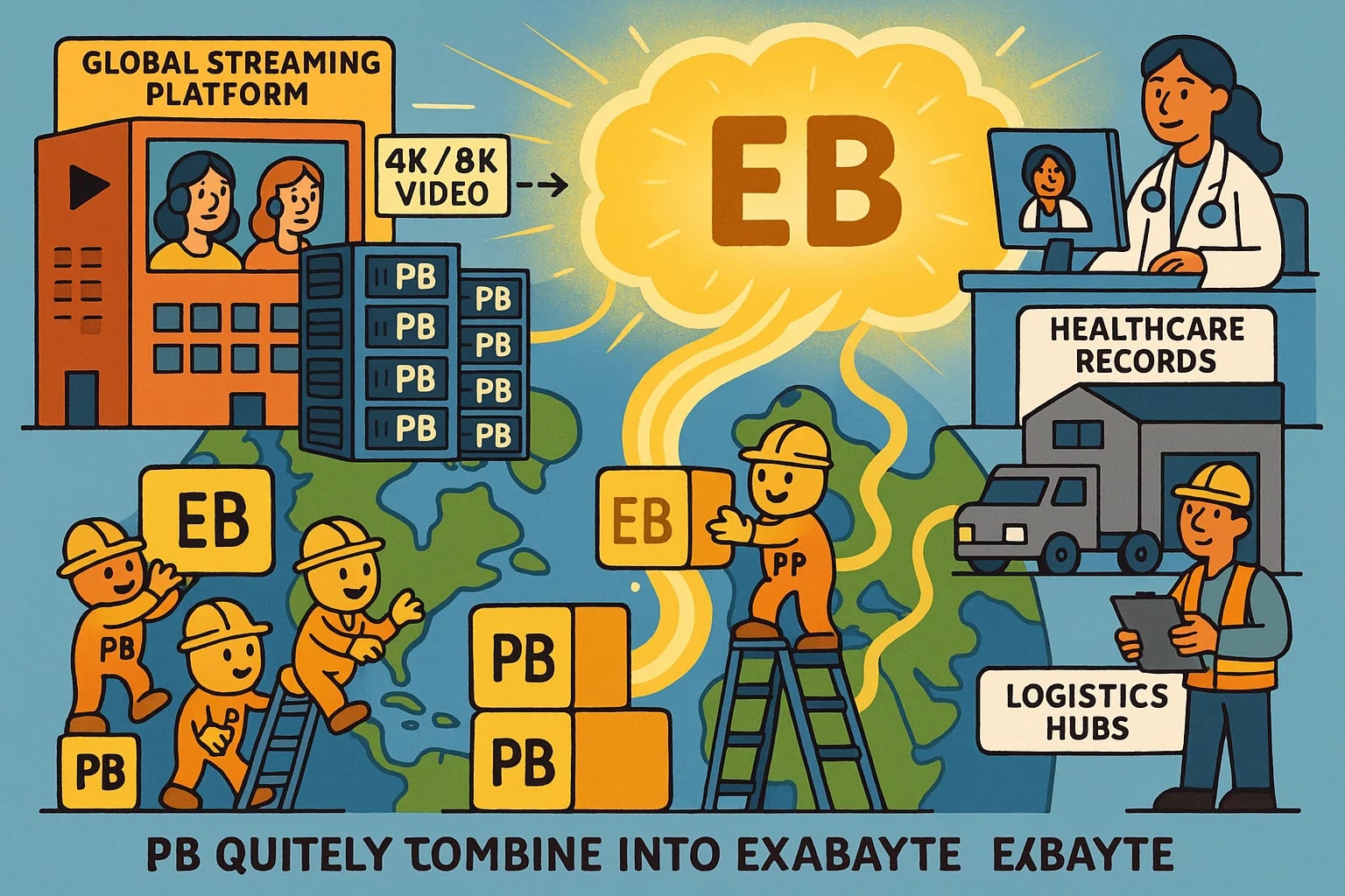 Konverter Petabyte ke Exabyte