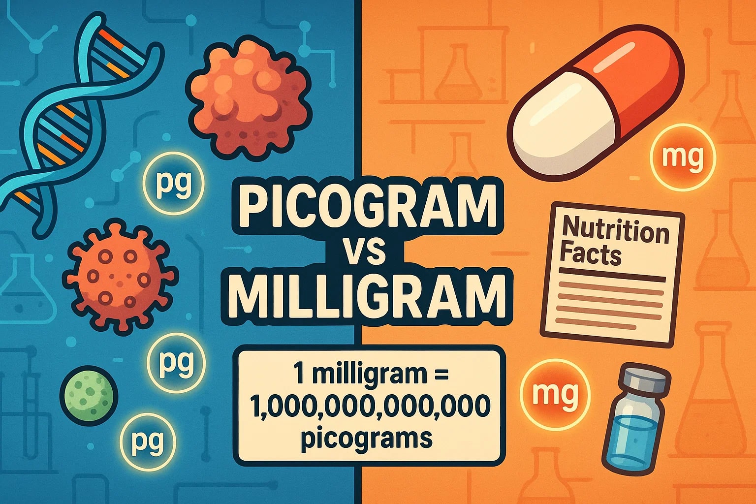 Konverter Pikogram ke Miligram