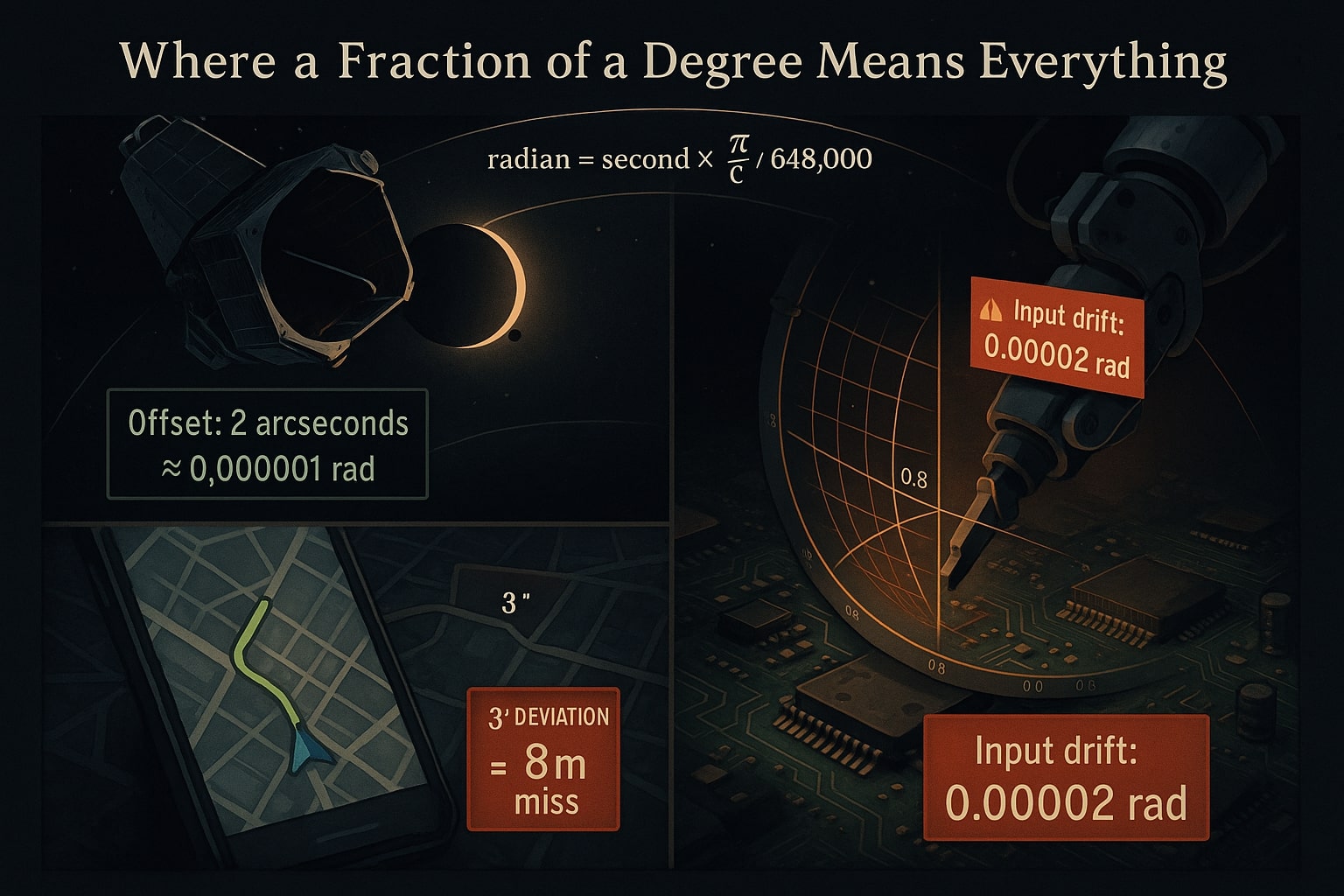 Alat Konversi Detik Busur ke Radian