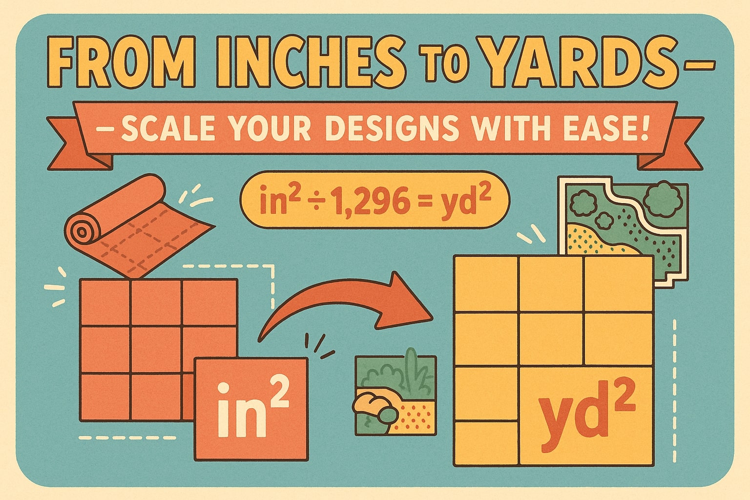 Konverter Inch Persegi ke Yard Persegi