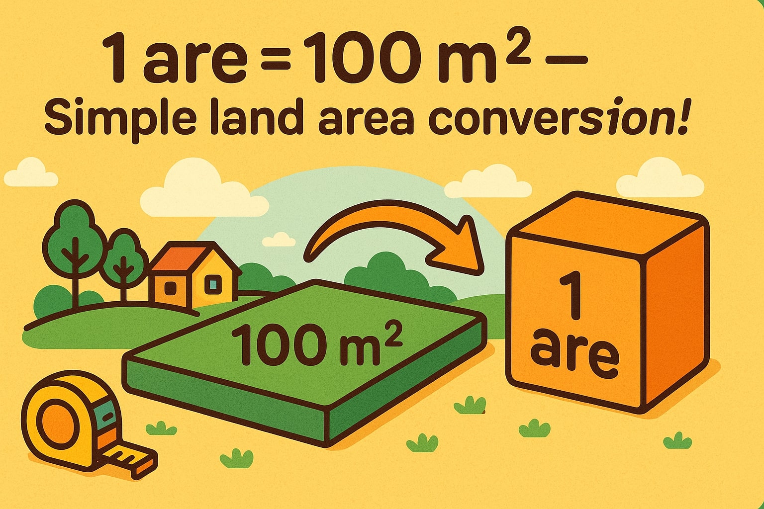 Konverter Meter Persegi ke Are