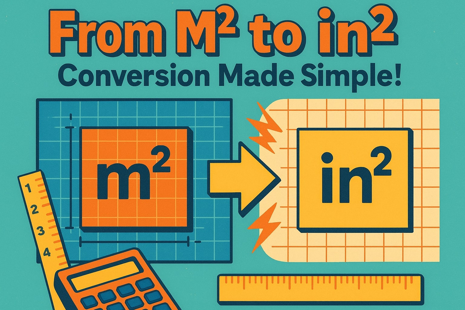 Konverter Meter Persegi ke Inci Persegi