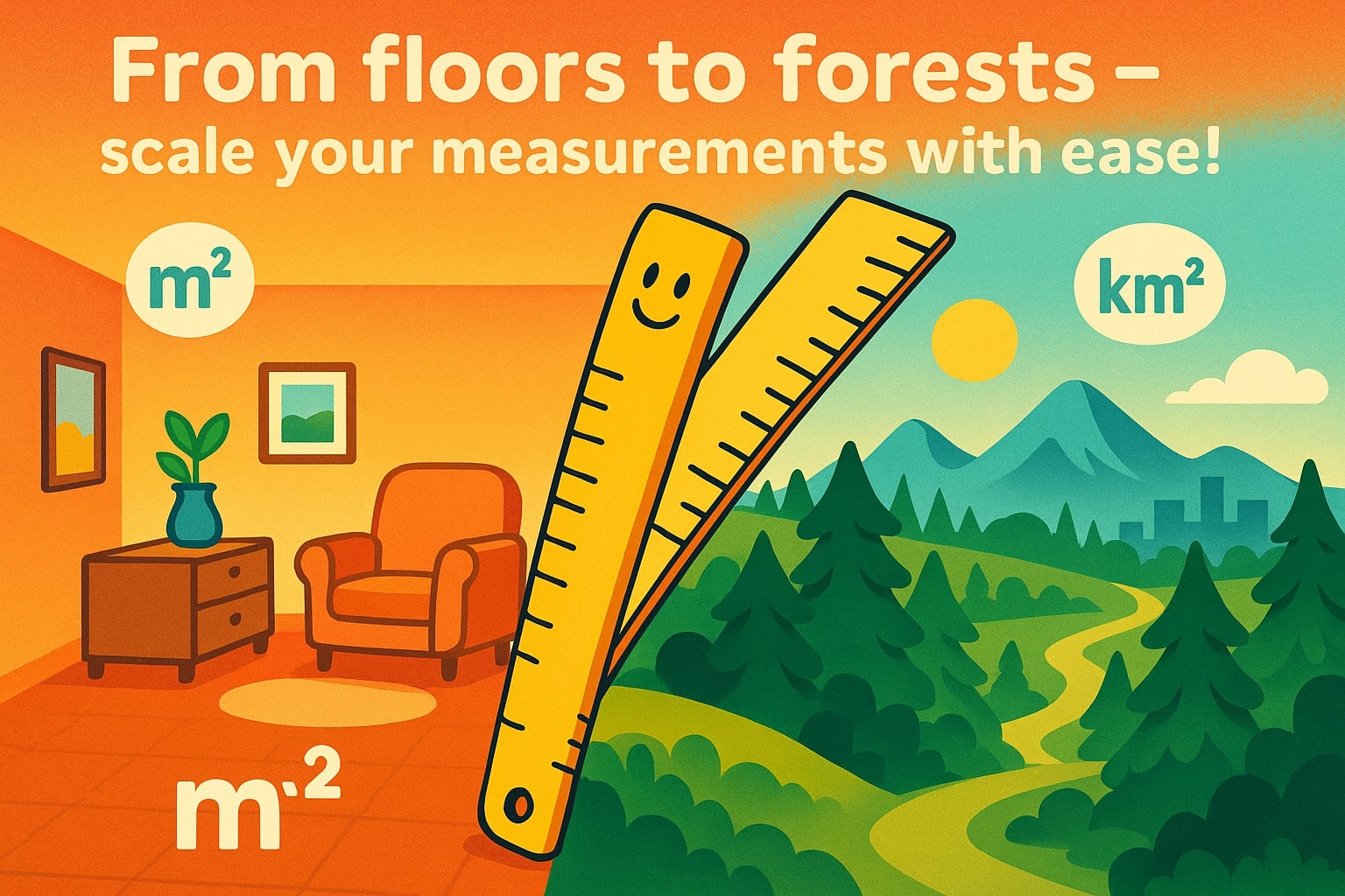 Pengonversi Meter Persegi ke Kilometer Persegi