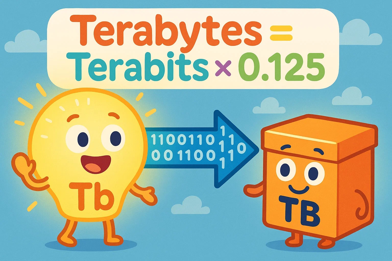 Konverter Terabit ke Terabyte
