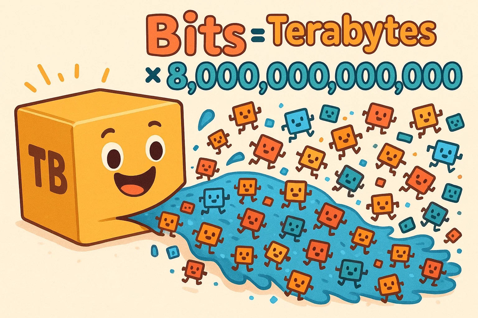 Konverter Terabyte ke Bit