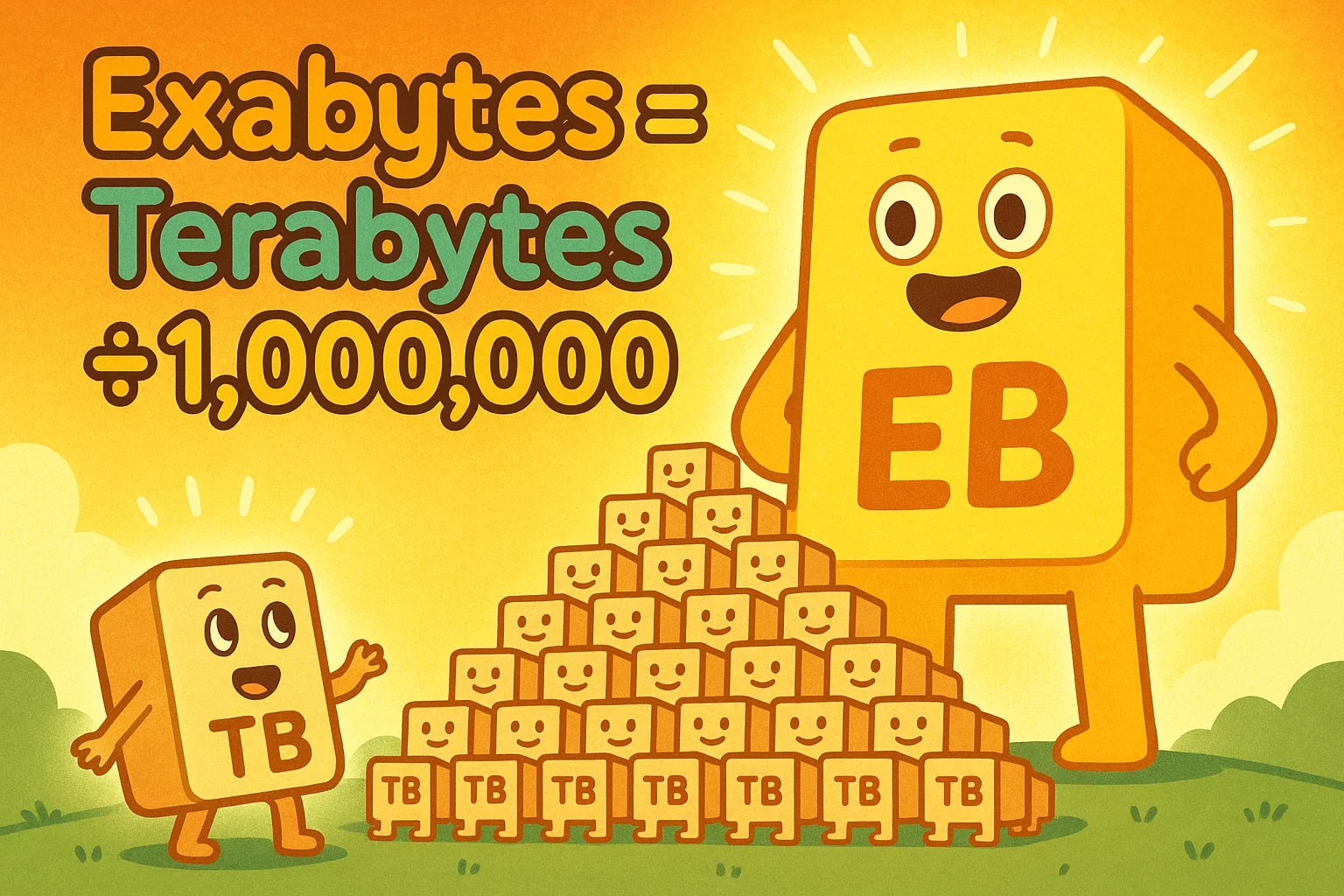 Konverter Terabyte ke Exabyte