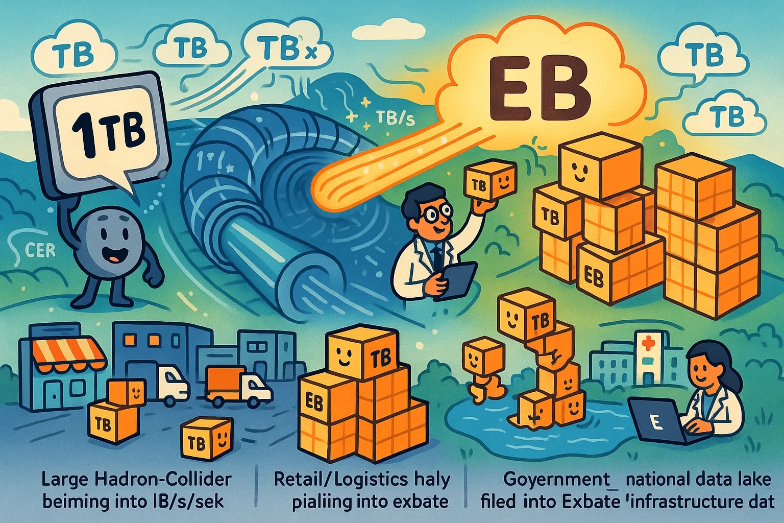 Konverter Terabyte ke Exabyte