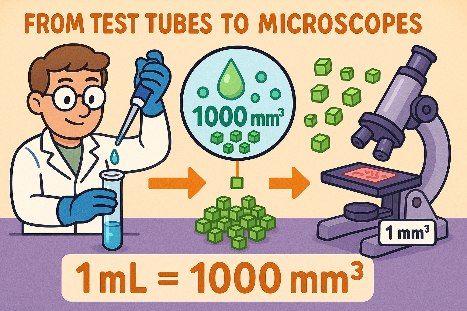 Konverter Mililiter ke Milimeter Kubik