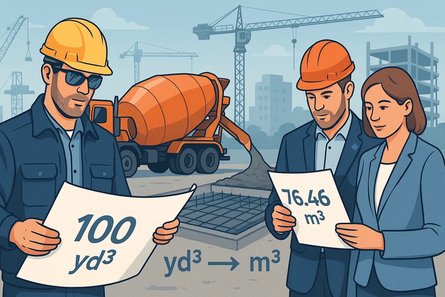 Konverter Yard Kubik ke Meter Kubik 